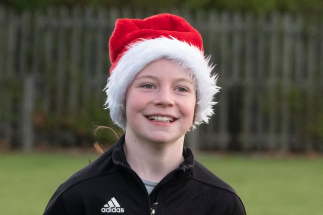 One pupil at St Wilfrid’s Catholic Primary School, in Blyth, who took part in a fundraising festive run.