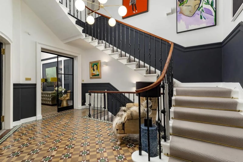 This incredible six bed Edinburgh terraced house is spread over five floors - connected by a lift - and offers a gym, cinema room and a home spa. It's on the market for offers over £3,750,000.