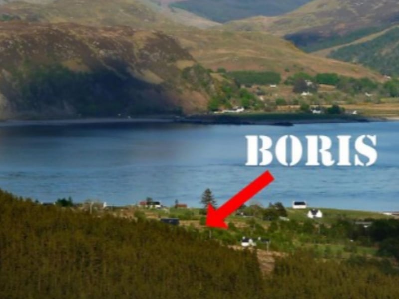 Boris is just a couple of minutes away from the water.