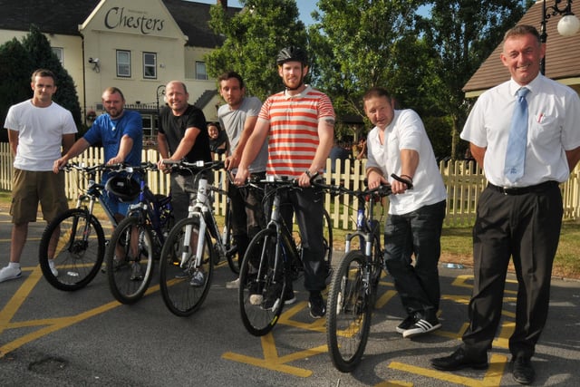 The cycling team from the Chesters in 2013. Does this bring back happy memories?
