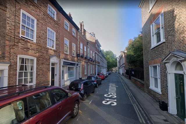 Properties on St Saviourgate, York, sold for an average price of £1,234,020.
