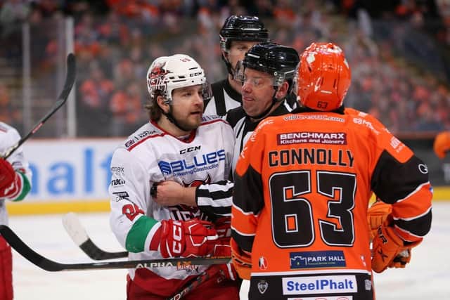 Brendan Connolly making enemies on Sunday Picture: Hayley Roberts