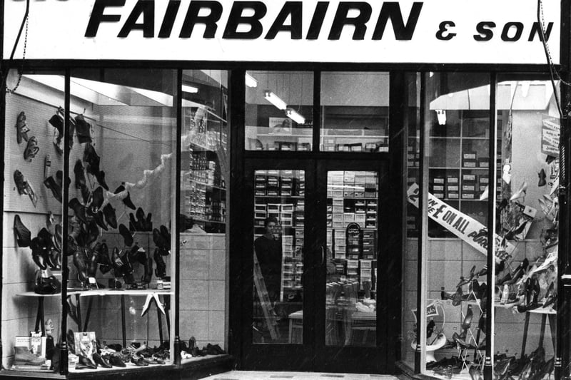 The Fairbairn shoe shop in King Street in 1966.