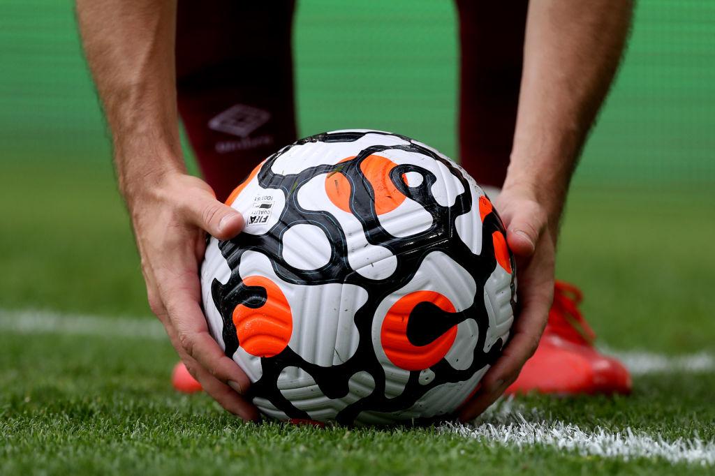 Premier League match ball. (Photo by George Wood/Getty Images)
