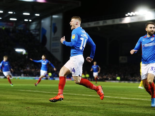 Andy Cannon celebrates his maiden Blues goal