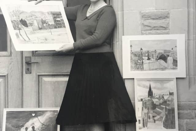 Sheffield artist Joyce Spurr in the 1960s