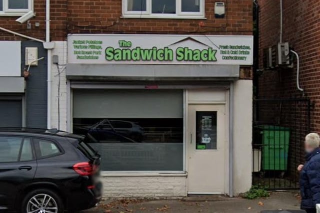The Sandwich Shack, 202 Ridgeway Road, Sheffield, S12 2TA. Rating: 4.7/5 (based on 57 Google Reviews). "Excellent quality food, mostly homemade. I had the Tuna Crunch with Salad and was very impressed."
