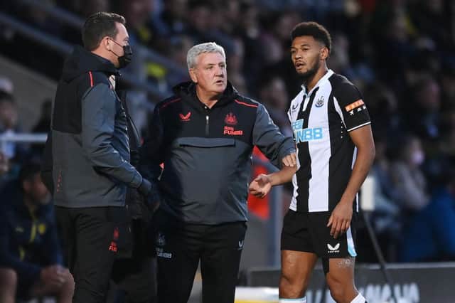 The strongest 18-man squad currently available to Steve Bruce at Newcastle United. (Photo by Michael Regan/Getty Images)