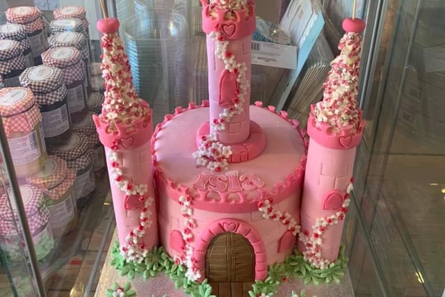 A Disney princess castle.