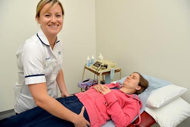Samantha Musson Treating a patient at King’s Mill Hospital in 2015.