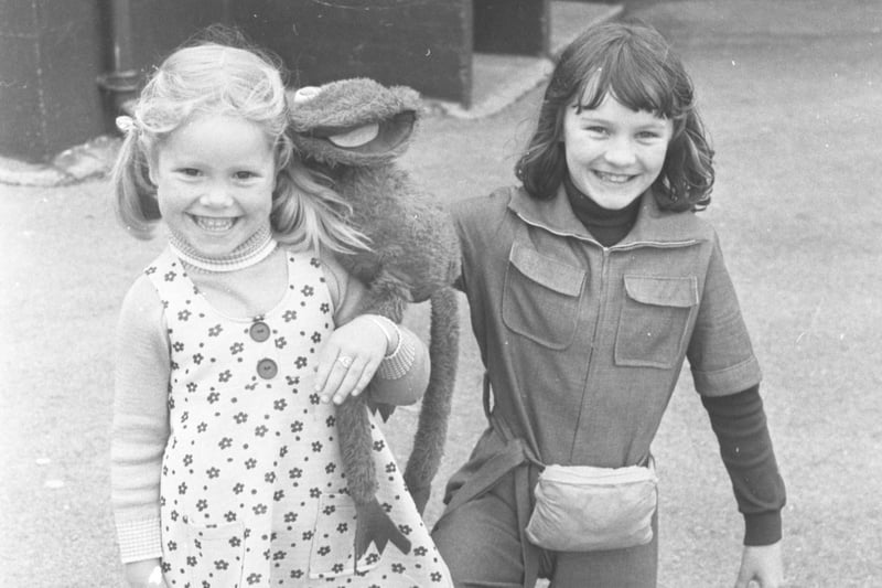 Fun with friends in this scene from the Redby School playscheme in 1978.