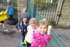 Pupils at Rivelin Primary School taking part in the 10 day active travel challenge