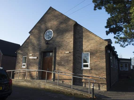 A plea for village halls to sign the online Doomsday Book, pictured Dore Village Hall