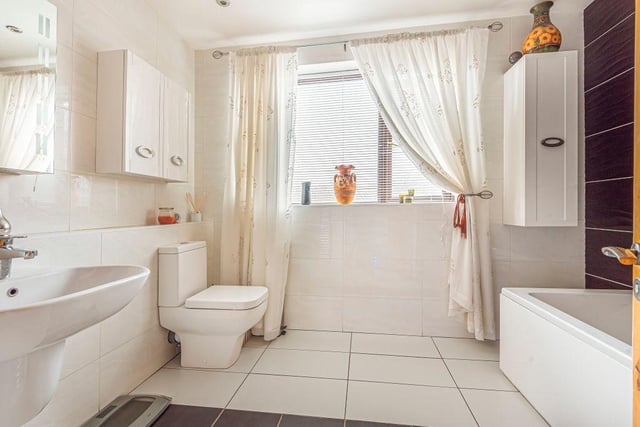 The home has a family bathroom and a separate shower room.