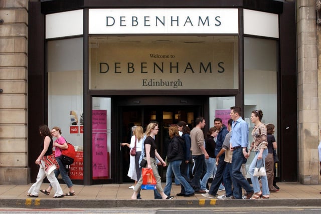 Debenhams store in Edinburgh's Princes Street. It was announced today that Boohoo wil take over the Debenhams name - but not the stores or the staff.