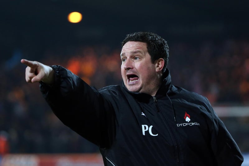 Paul Cox shouts instructions during the FA Cup replay with Lincoln City in December 2012.