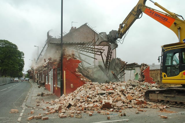 Demolition work in Hart Lane in 2007. Remember this?
