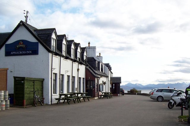 A) The Old Forge pub, Knoydart
B) The Glenuig Inn, near Mallaig
C) The Stein Inn, Isle of Skye
D) The Applecross Inn, Applecross (pictured)