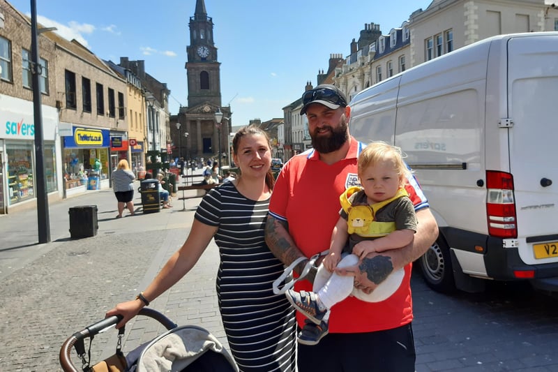 West Yorkshire family Will Clark, his wife Ashley and baby Albert are on holiday at Haggerston Castle.
Will said: "I think England will do it. It's been nice having three teams to cheer on this time but on Friday night it will definitely be England."