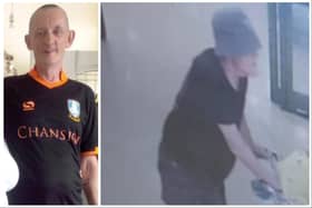 Missing man Paul, 54, has been missing from the Staveley area since 6.50pm on Friday, June 23. He is also likely a Sheffield Wednesdays fan and is pictured here wearing an Owls away shirt.