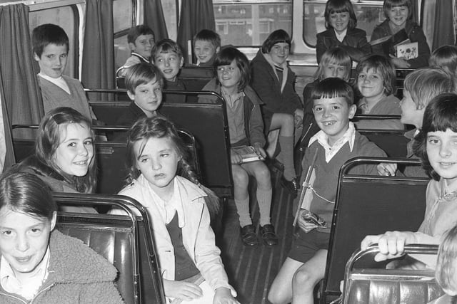 A nature excursion was on the cards for these children from Pallion Primary School tin 1974. They were off to find out more about nature on the nature bus at Hylton Castle.