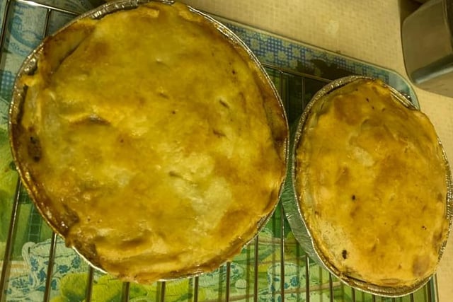 Mince and onion pies - perfect for a cold day!