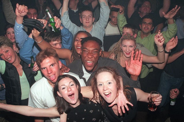 Clubbers at Club Uropa in Portsmouth in 1999