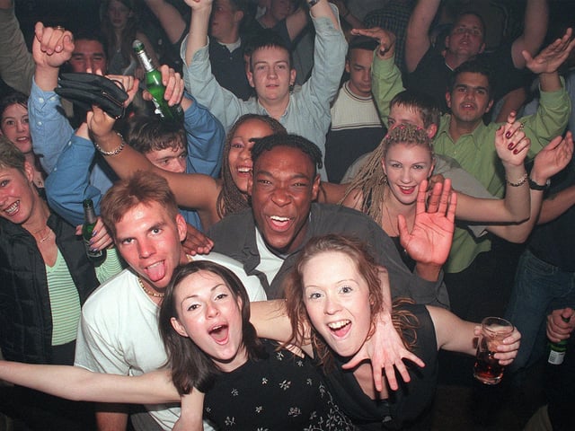 Clubbers at Club Uropa in Portsmouth in 1999