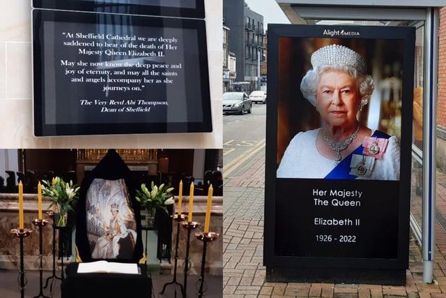 Many corners of Sheffield look different today as commemorations begin to mark the passing of Queen Elizabeth II.