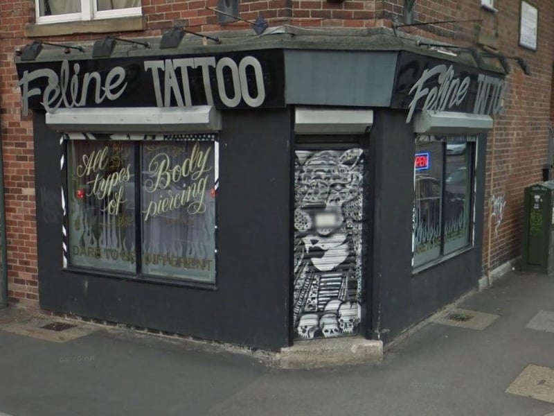 Feline Tattoo Studio, on Hickmott Road, is rated 5.0 out of 5.0 on Google Reviews based on 194 reviews.