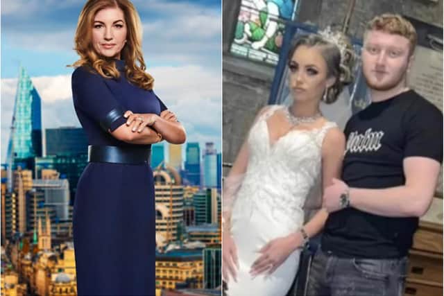 Apprentice star Karren Brady has waded in to the Doncaster t-shirt and jeans marriage debate, saying 'what a shame' and 'how disrespectful.'