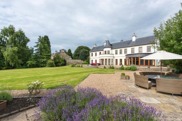 Described as a "stunning contemporary family home", Bannoc House has been designed in a Scots Baronial style and comes with a separate cottage as well. Available for sale for offers over 1,850,000 GBP by Rettie