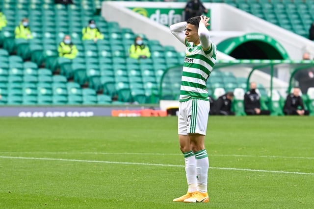 He conceded possession in the build up to the opener and missed a great chance, but also looked by far the most threatening Celtic attacker and was a strange choice as the first sub.