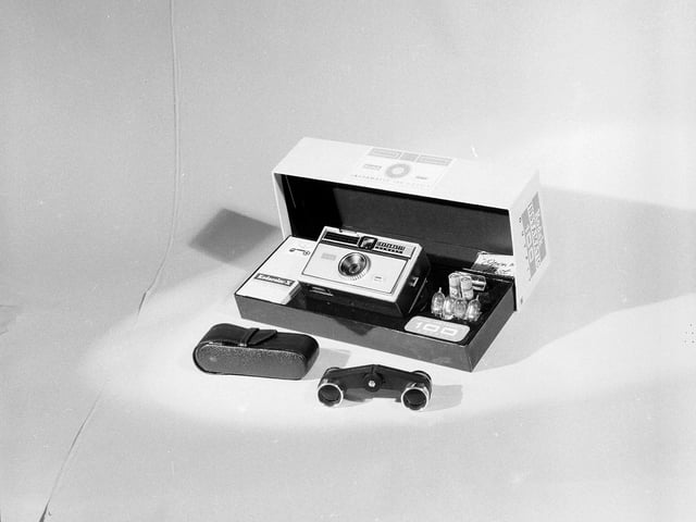 Another must-have present in the Edinburgh of December 1964 was the latest instamatic camera.
