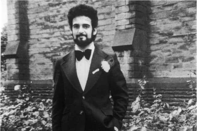 Peter Sutcliffe on his wedding day (Photo by Express Newspapers/Getty)