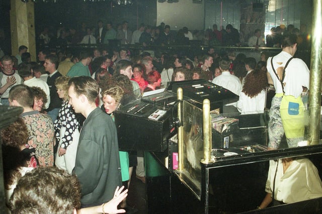 A bustling scene at Bentleys in January 1992. Did you love a night out there?