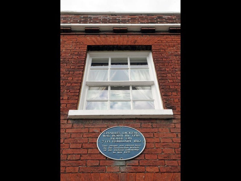 The much-loved author Charles Dickens is celebrated with a blue plaque at his birth place in Old Commercial Road - an attraction you can also visit.
Picture: Ian Hargreaves (141665-10)