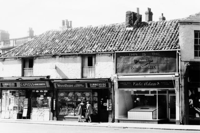 Summersides paper shop and Cale Adams fishmongers in High Street West in 1969. Remember them? Photo: Bill Hawkins.