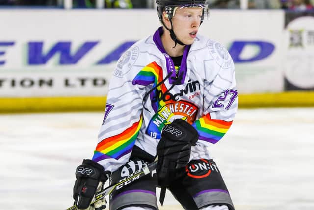 Finlay Ulrick, pic courtesy of Manchester Storm