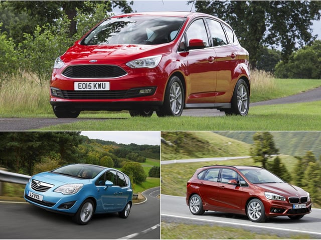 MPVs are falling out of favour but these three should be relatively stress-free for those families that still need a spacious people-carrier.
Ford C-Max (2011 - present) 91.3%; Vauxhall Meriva (2010 - 2017) 83.0%; BMW 2 Series Active/Gran Tourer (2015-) 78.3%