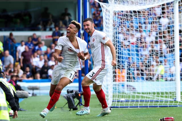 Callum Robinson put Sheffield United back on track at Stamford Bridge: James Wilson/Sportimage