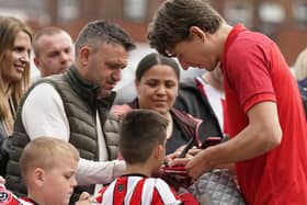 Sheffield United and Norway midfielder Sander Berge meets the fans: Andrew Yates / Sportimage