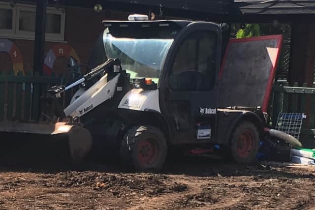 A snow clearing vehicle has been stolen from the Northern General Hospital in Sheffield