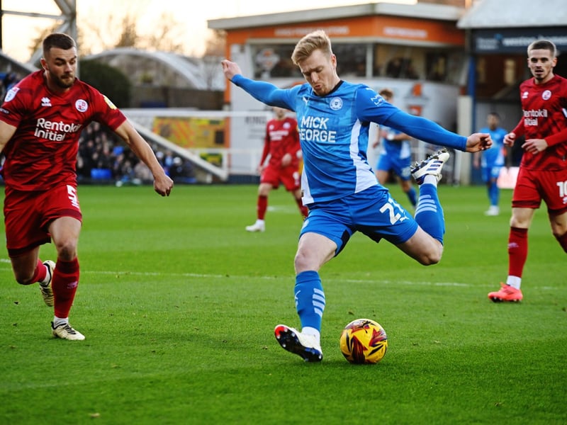 Move to Peterborough didn't go as hope with Sparkes' side struggling and the left-back loaned to Chesterfield after 18 league starts. Made 12 appearances for Paul Cook's side as they lost in the League Two play-offs and has been transfer listed by the Posh.