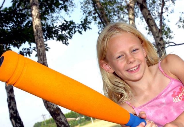 Ella Hill, aged nine from Auckley. She is at the Doncaster Rugby Club in 2006 where they held a multi-sport summer camp.