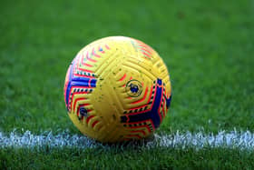 A general view of the Nike flight winter Premier League match ball ahead of the Premier League match between Sheffield United and West Ham United at Bramall Lane on November 22, 2020 in Sheffield, England.