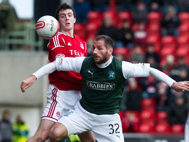 Who is competing for possession in a match against Aberdeen?