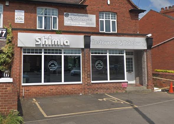 This Indian takeaway has a five food hygiene rating.