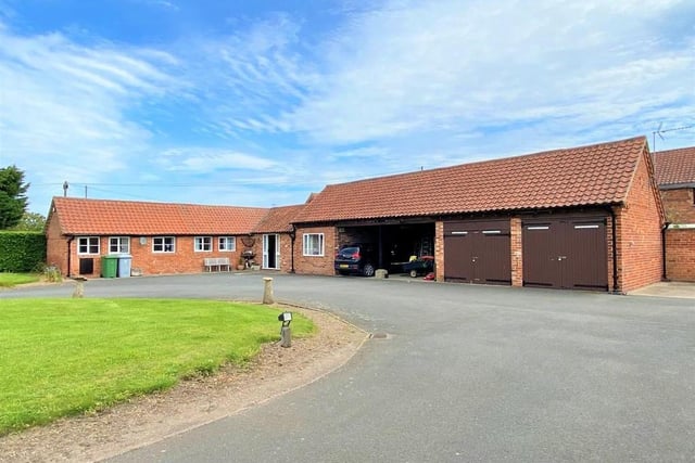 The substantial outbuildings at The Gables Farm include a double open bay garage and a brick workshop, blessed with three-phase electricity. There are also two further garages or offices