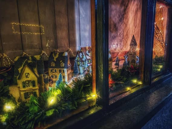 The decorations are inside as well as outside people's houses.